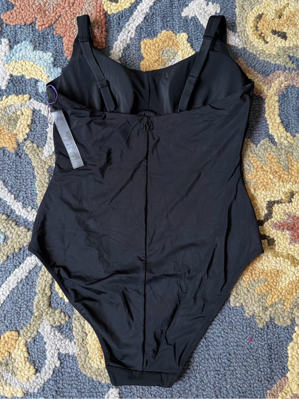 YITTY Black One-Piece Swimsuit with Contoured Cups Size XXL/1X Resortwear - Picture 5 of 12